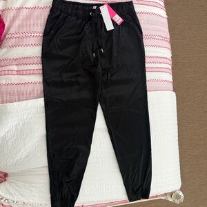 Lilly Pulitzer Silky Black Jogger Pants 
*perfect for the holiday season*